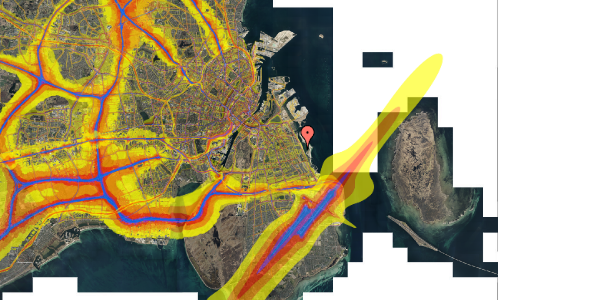 Trafikstøjkort på Pallesvej 56, st. 143, 2300 København S