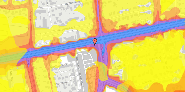 Trafikstøjkort på Glostrup Shoppingcenter 106, st. , 2600 Glostrup