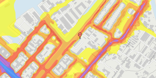 Trafikstøjkort på Overgaden Oven Vandet 62C, 3. , 1415 København K