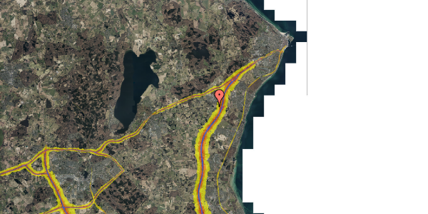 Trafikstøjkort på Lergravsvej 2I, 3490 Kvistgård