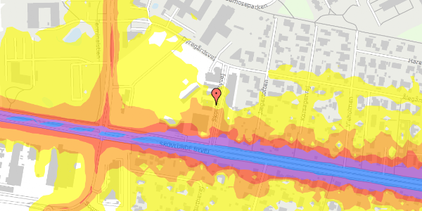 Trafikstøjkort på Skovlunde Byvej 96B, 2740 Skovlunde