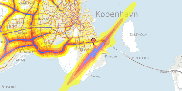 Trafikstøjkort på Magle Alle 10, 2770 Kastrup