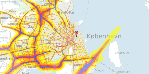 Trafikstøjkort på Toldbodgade 61, 1. tv, 1253 København K