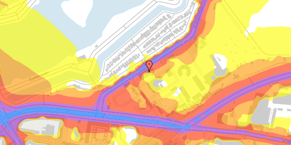 Trafikstøjkort på Kløvermarksvej 30, 2300 København S