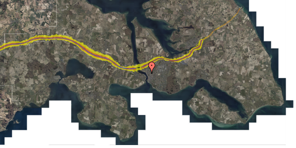 Trafikstøjkort på Helgolandsgade 38, 1. 3, 6400 Sønderborg