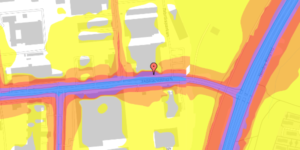 Trafikstøjkort på Fabriksparken 2, 2600 Glostrup