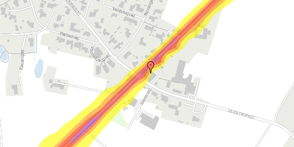 Trafikstøjkort på Løkkensvej 669, 9480 Løkken