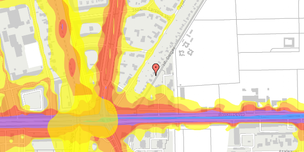 Trafikstøjkort på Hf. Dalgas 11, 2000 Frederiksberg