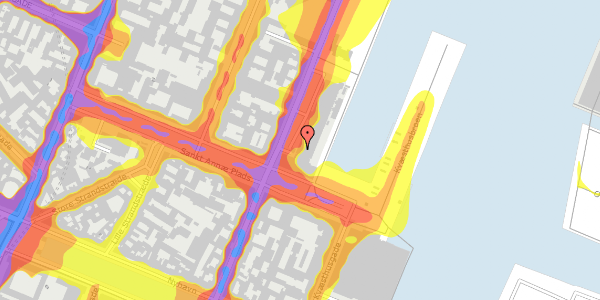 Trafikstøjkort på Toldbodgade 24, 5. , 1253 København K