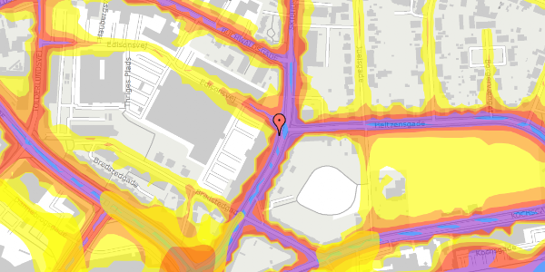 Trafikstøjkort på Skibhusvej 52C, 1. , 5000 Odense C