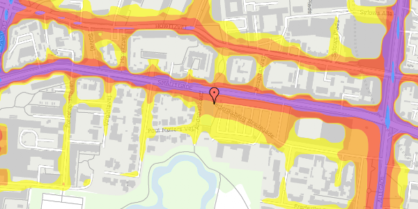 Trafikstøjkort på Frederiksberg Bredegade 23, 2000 Frederiksberg