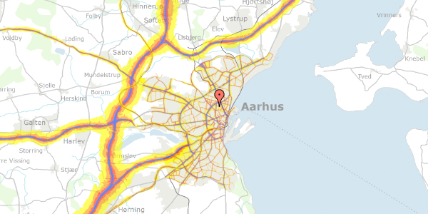 Trafikstøjkort på Gustav Wieds Vej 10C, kl. , 8000 Aarhus C