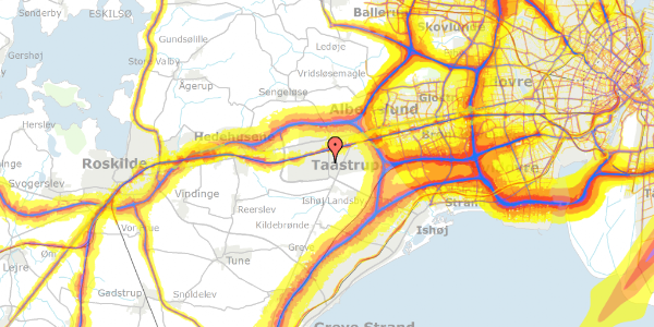 Trafikstøjkort på Cityringen 14, 2630 Taastrup