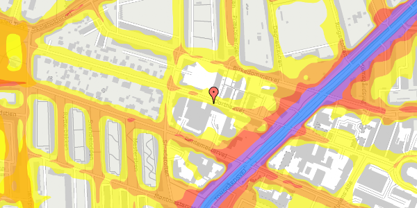 Trafikstøjkort på Dortheavej 65, st. , 2400 København NV