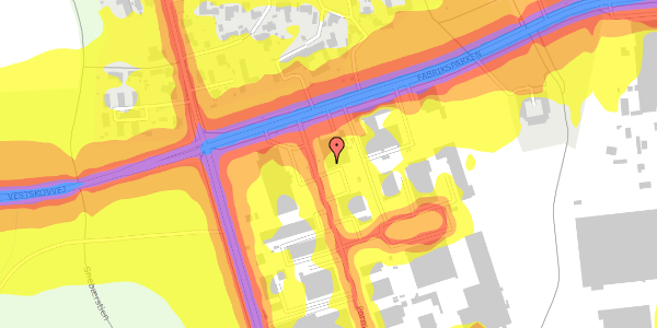 Trafikstøjkort på Formervangen 44, 2600 Glostrup