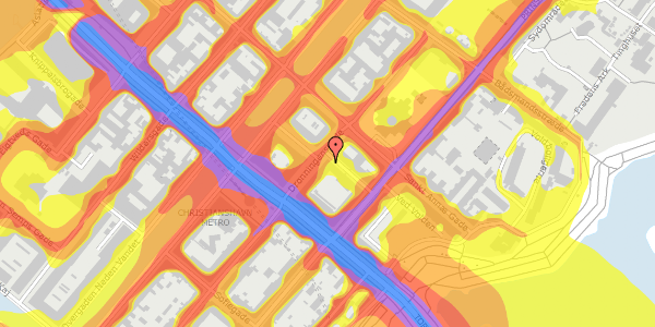 Trafikstøjkort på Dronningensgade 66, 1420 København K