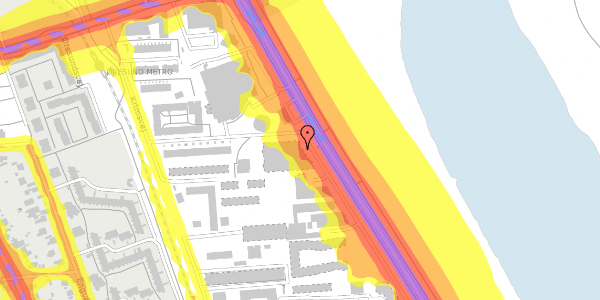 Trafikstøjkort på Amager Strandvej 112, 2300 København S