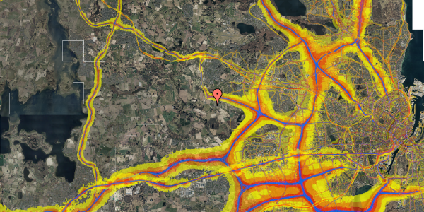 Trafikstøjkort på Kirkevej 6, st. , 2765 Smørum