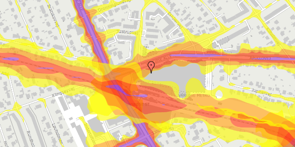 Trafikstøjkort på Vanløse Torv 73, 3. 6, 2720 Vanløse