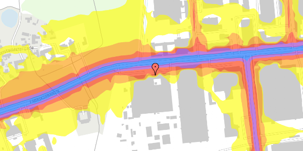 Trafikstøjkort på Fabriksparken 31, 2600 Glostrup