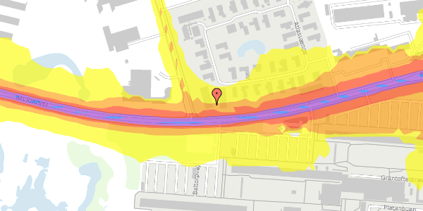 Trafikstøjkort på Atlasvænge 15E, st. , 2750 Ballerup