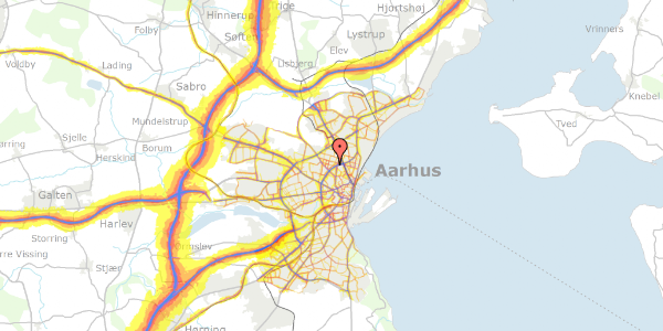 Trafikstøjkort på Helsingforsgade 5C, 5. 12, 8200 Aarhus N