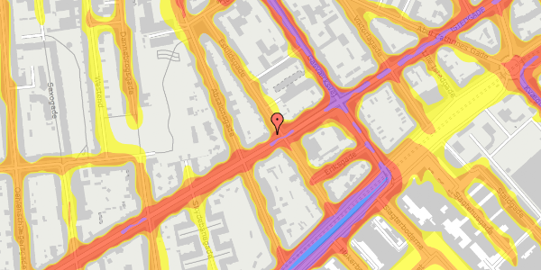 Trafikstøjkort på Istedgade 52, 1650 København V