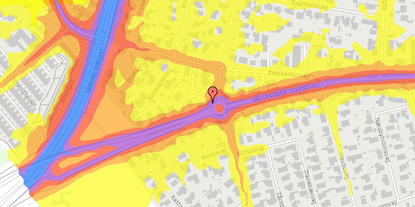 Trafikstøjkort på Vallensbæk Strandvej 314, 2665 Vallensbæk Strand
