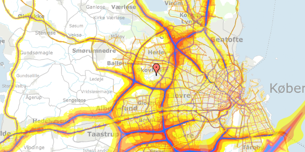 Trafikstøjkort på Vængedalen 914, 2600 Glostrup