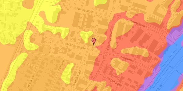 Trafikstøjkort på Snedkergangen 4G, st. , 2690 Karlslunde