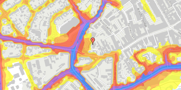 Trafikstøjkort på Vindegade 142, 5000 Odense C