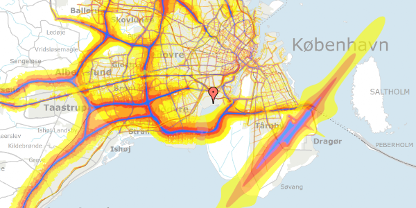 Trafikstøjkort på Hf. Bergmannshave 101, 2450 København SV