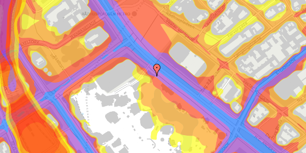 Trafikstøjkort på H.C. Andersens Boulevard 24, 1553 København V