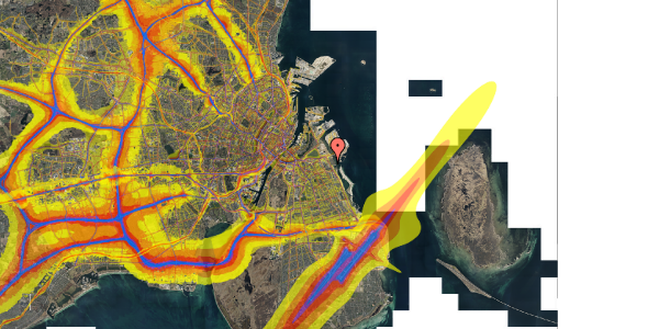 Trafikstøjkort på Amager Strandvej 58C, 5. , 2300 København S