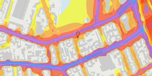 Trafikstøjkort på Stenosgade 4C, 1616 København V