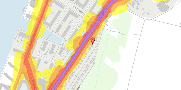 Trafikstøjkort på Hf. Bryggen 10, 2300 København S