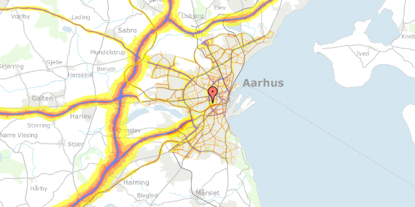 Trafikstøjkort på Haveforeningen Aabrinken 103, 8000 Aarhus C