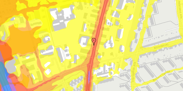 Trafikstøjkort på Arnold Nielsens Boulevard 70, st. , 2650 Hvidovre