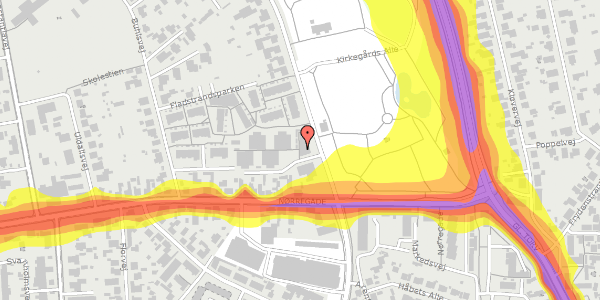 Trafikstøjkort på Gl. Skagensvej 13, st. 2, 9900 Frederikshavn