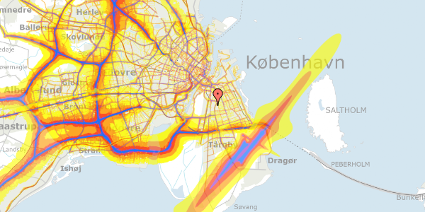 Trafikstøjkort på Remisevej 79, 1. 4, 2300 København S