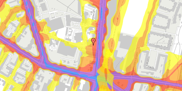 Trafikstøjkort på Drejervej 2, 2400 København NV