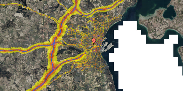 Trafikstøjkort på Søren Frichs Vej 39A, 2. , 8000 Aarhus C