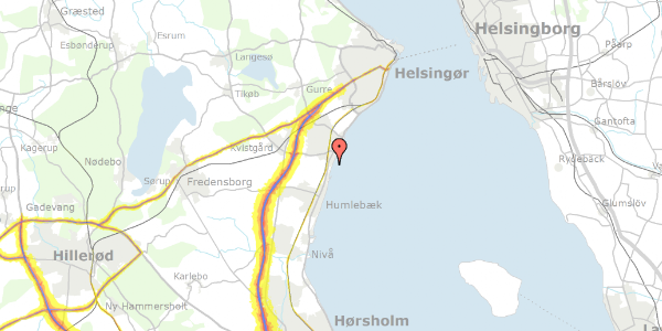 Trafikstøjkort på Gammel Strandvej 237, 3060 Espergærde