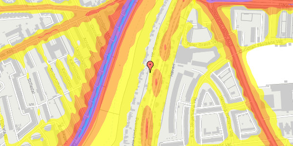 Trafikstøjkort på Hf. Grænsen 30A, 2000 Frederiksberg