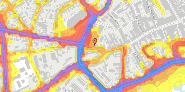 Trafikstøjkort på Vesterbro 29, 3. 9, 5000 Odense C