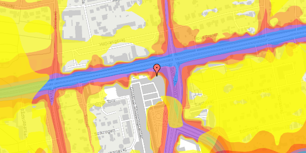 Trafikstøjkort på Glostrup Shoppingcenter 40, 2600 Glostrup