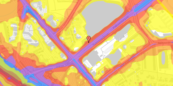 Trafikstøjkort på Klampenborgvej 244B, st. , 2800 Kongens Lyngby