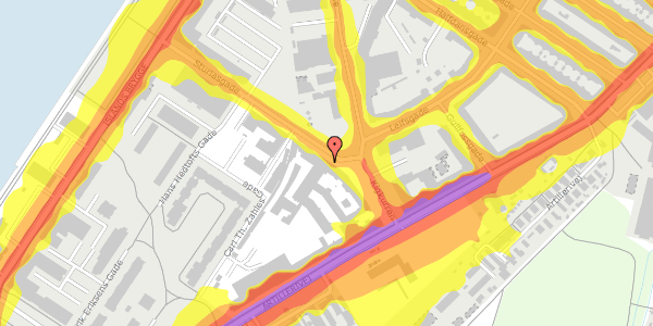 Trafikstøjkort på Kigkurren 4, 2300 København S