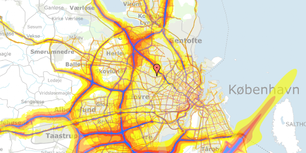 Trafikstøjkort på Præstekærvej 7, kl. tv, 2700 Brønshøj