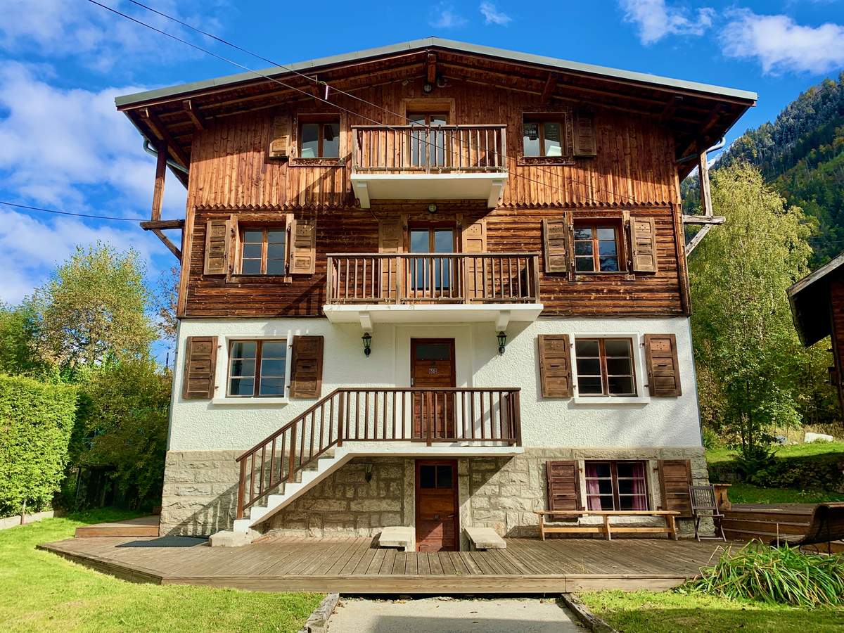 The Lodge Apartment occupies the lower 2 levels of the Castle Chalet